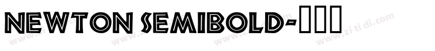 Newton Semibold字体转换